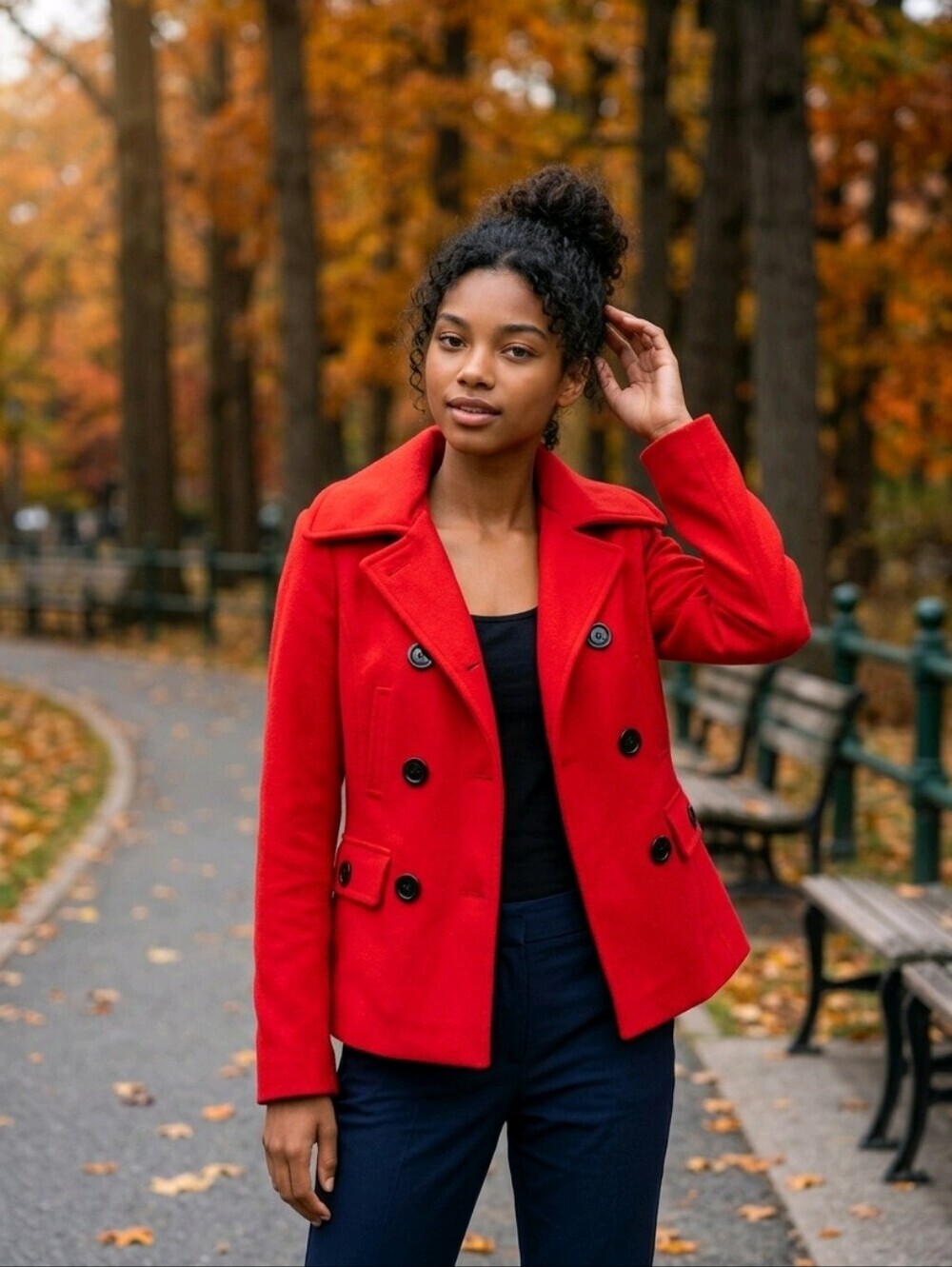 Rothschild Size 14 Girls Red Hooded Coat